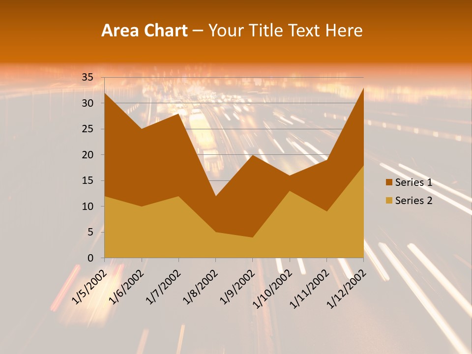 Smog Long Exposure Multiple Lane PowerPoint Template