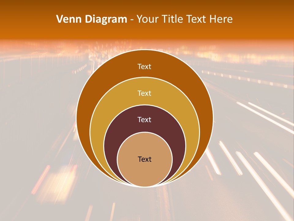 Smog Long Exposure Multiple Lane PowerPoint Template