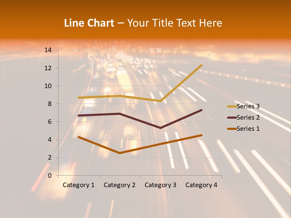 Smog Long Exposure Multiple Lane PowerPoint Template