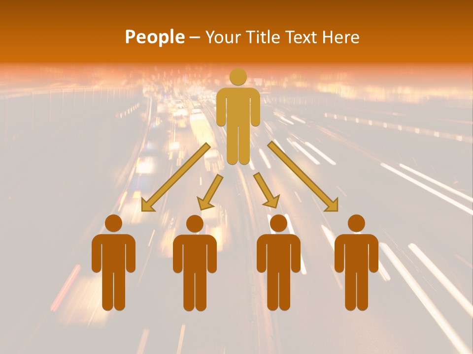 Smog Long Exposure Multiple Lane PowerPoint Template