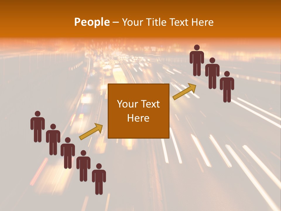 Smog Long Exposure Multiple Lane PowerPoint Template