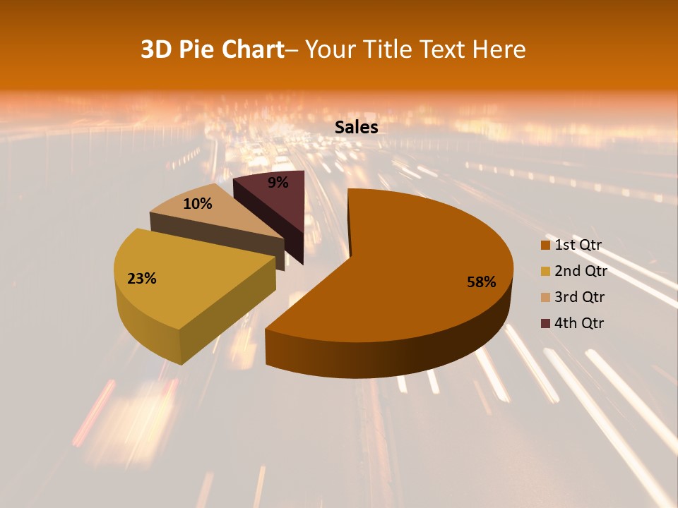 Smog Long Exposure Multiple Lane PowerPoint Template