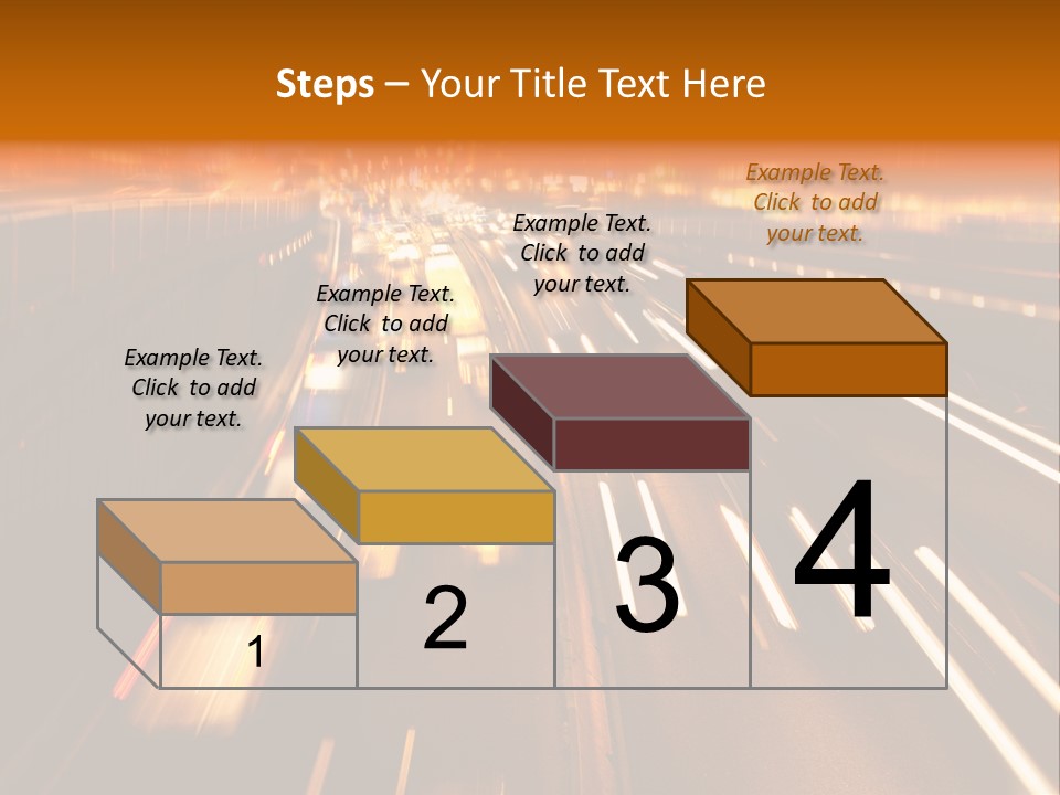 Smog Long Exposure Multiple Lane PowerPoint Template