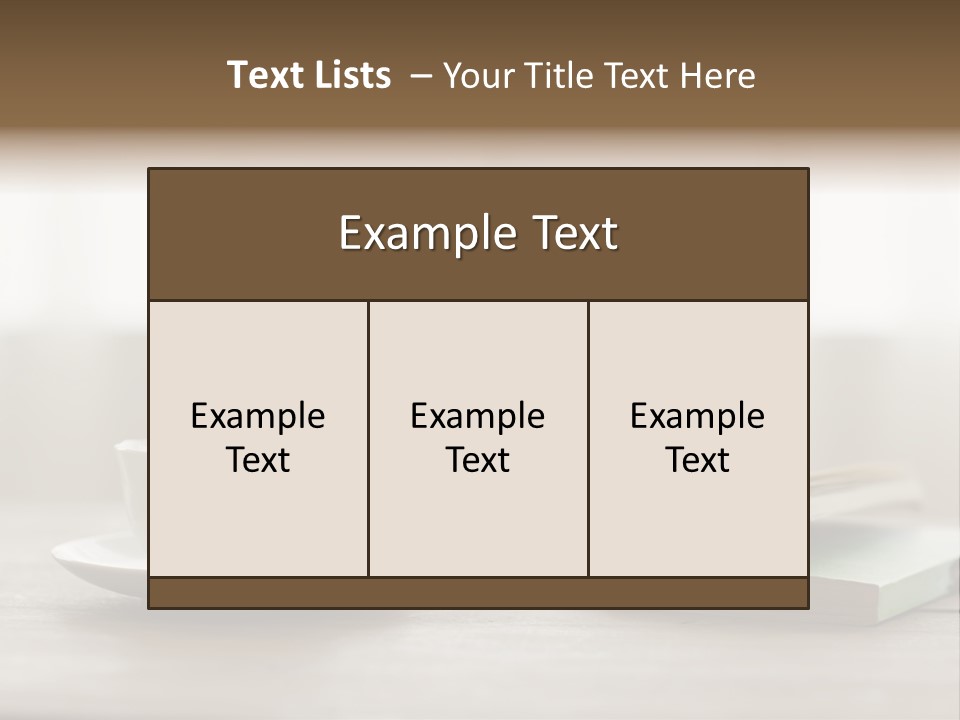 Furniture Tree Interior PowerPoint Template