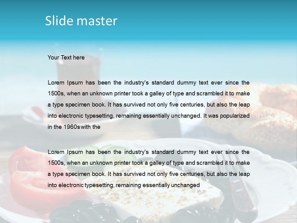 Bagel Olives Jug PowerPoint Template