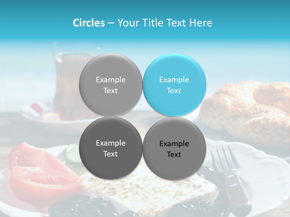 Bagel Olives Jug PowerPoint Template