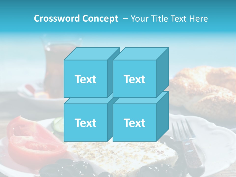 Bagel Olives Jug PowerPoint Template