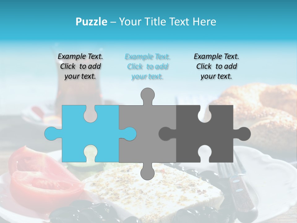 Bagel Olives Jug PowerPoint Template