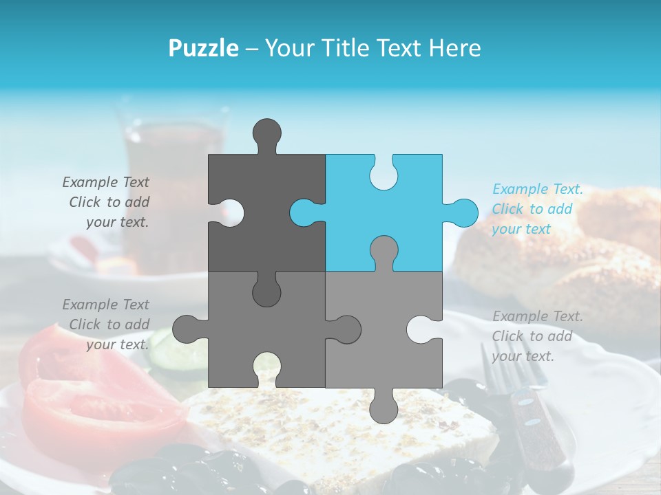 Bagel Olives Jug PowerPoint Template