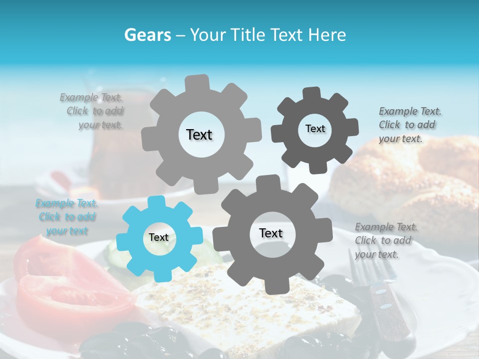 Bagel Olives Jug PowerPoint Template