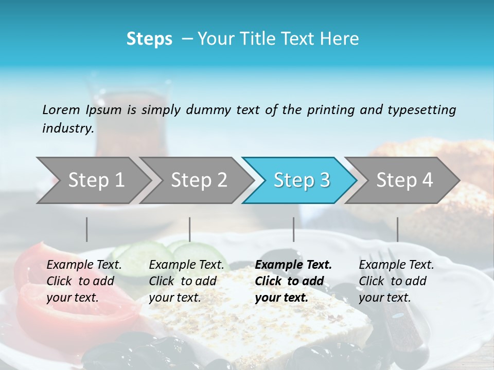 Bagel Olives Jug PowerPoint Template