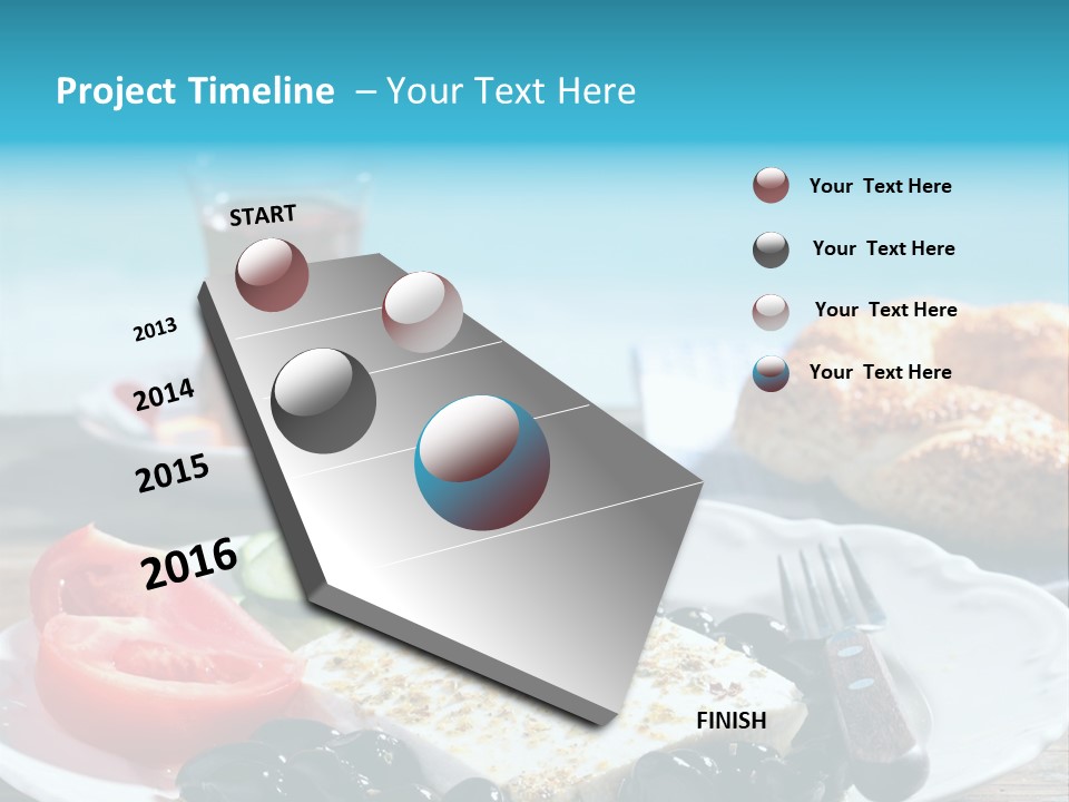 Bagel Olives Jug PowerPoint Template