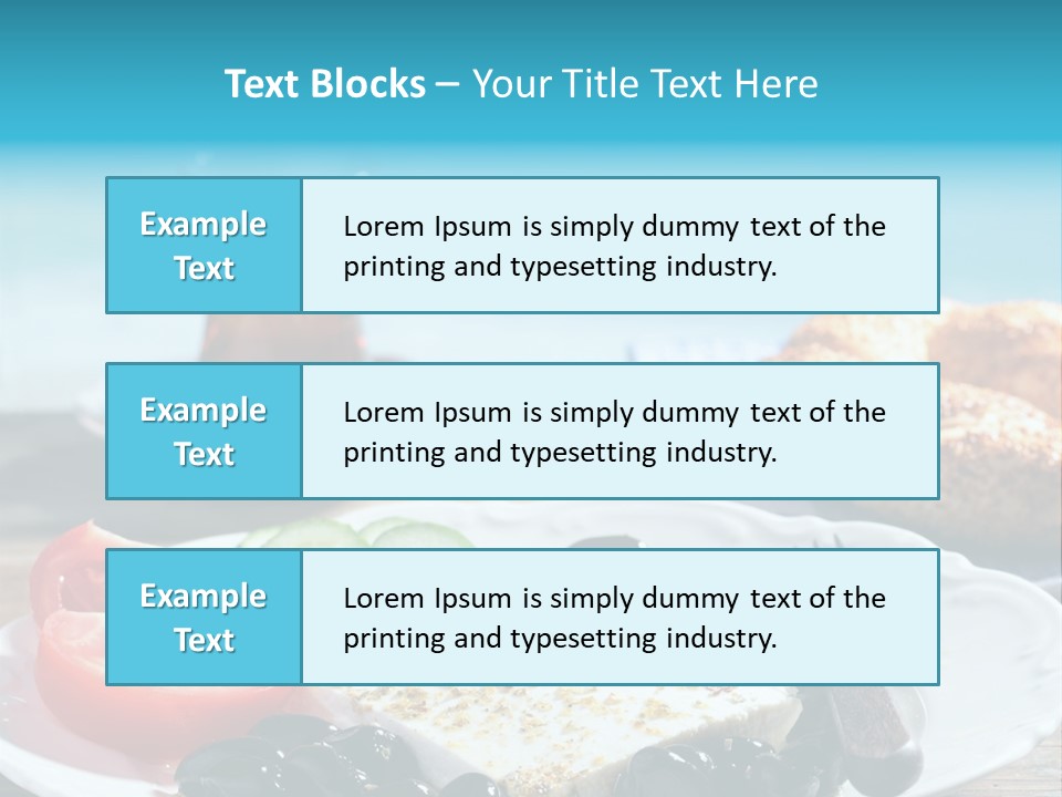 Bagel Olives Jug PowerPoint Template