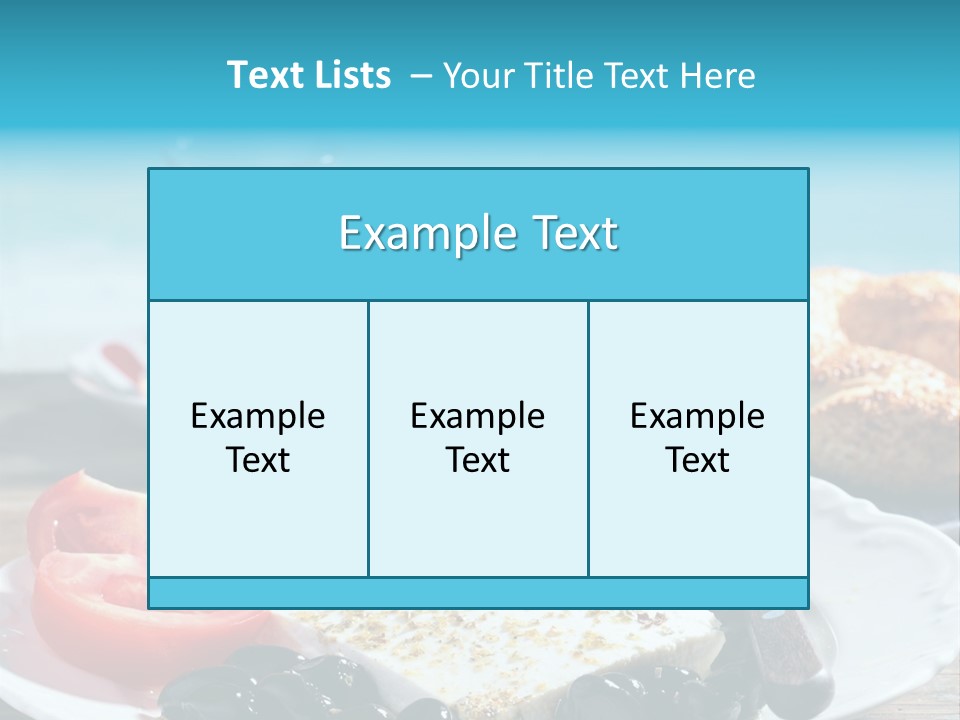 Bagel Olives Jug PowerPoint Template