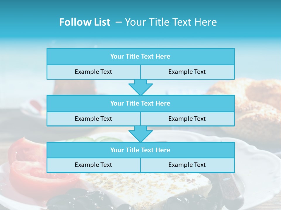 Bagel Olives Jug PowerPoint Template