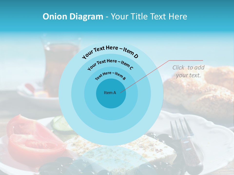 Bagel Olives Jug PowerPoint Template