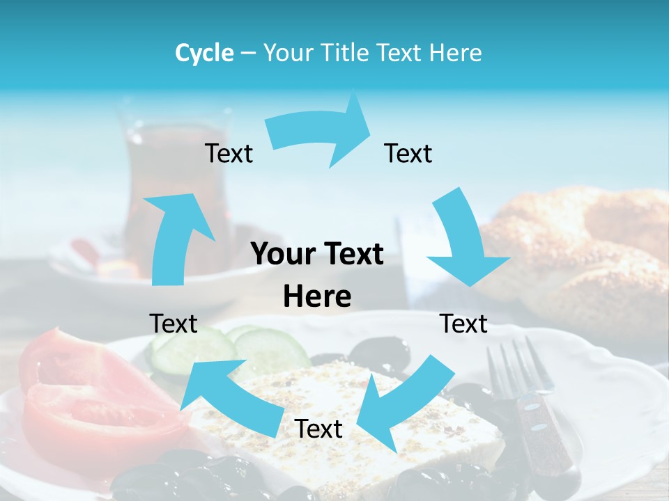 Bagel Olives Jug PowerPoint Template