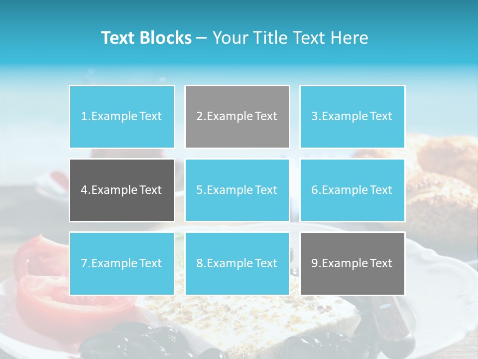 Bagel Olives Jug PowerPoint Template