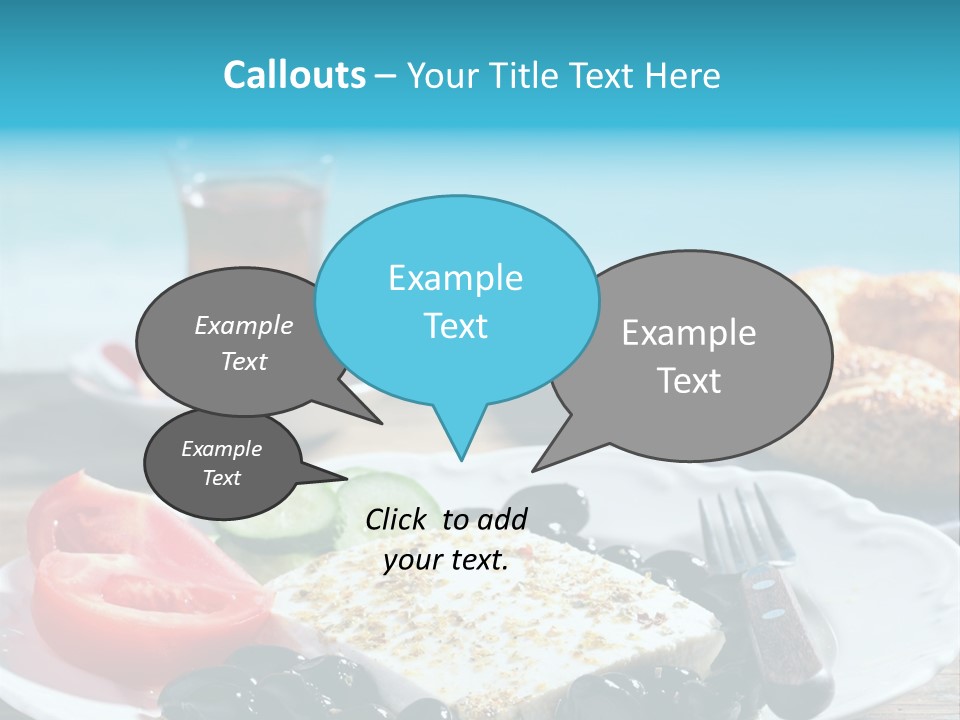 Bagel Olives Jug PowerPoint Template