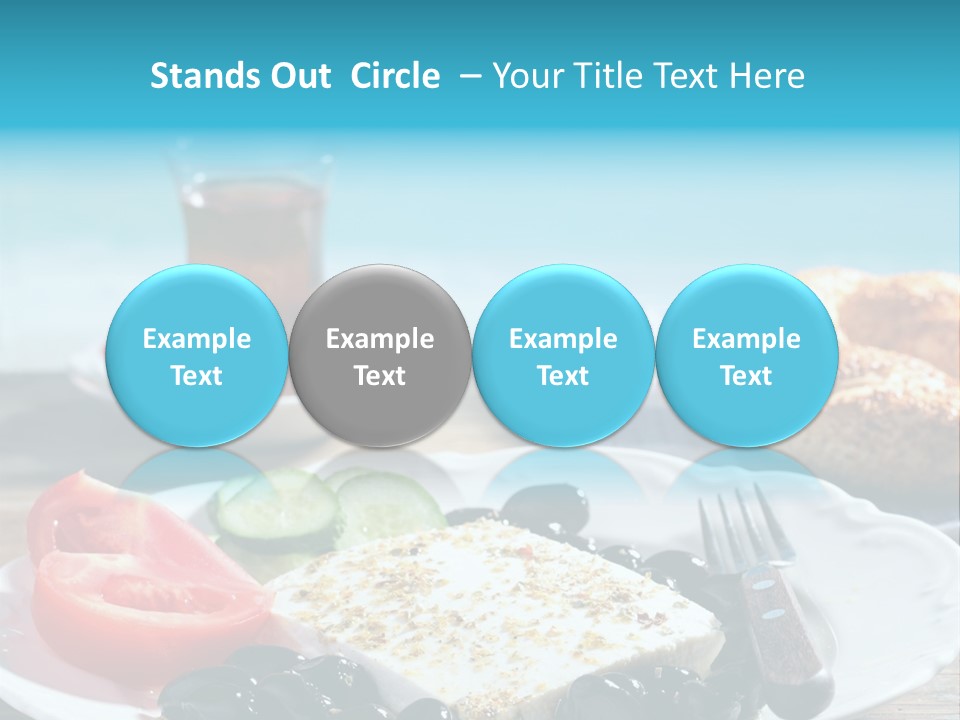 Bagel Olives Jug PowerPoint Template