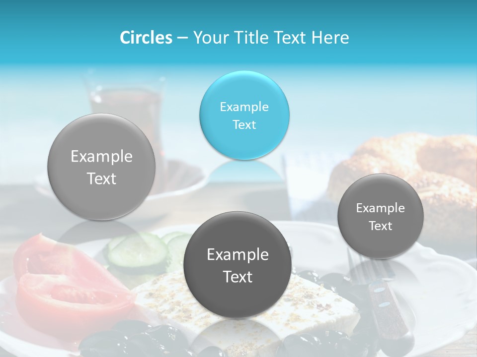 Bagel Olives Jug PowerPoint Template