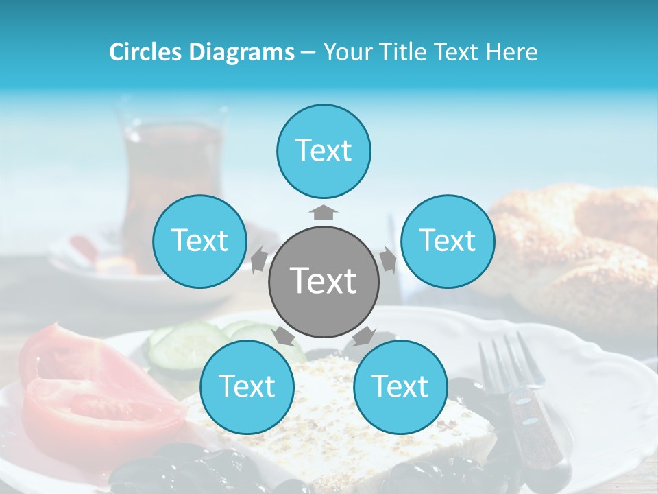 Bagel Olives Jug PowerPoint Template