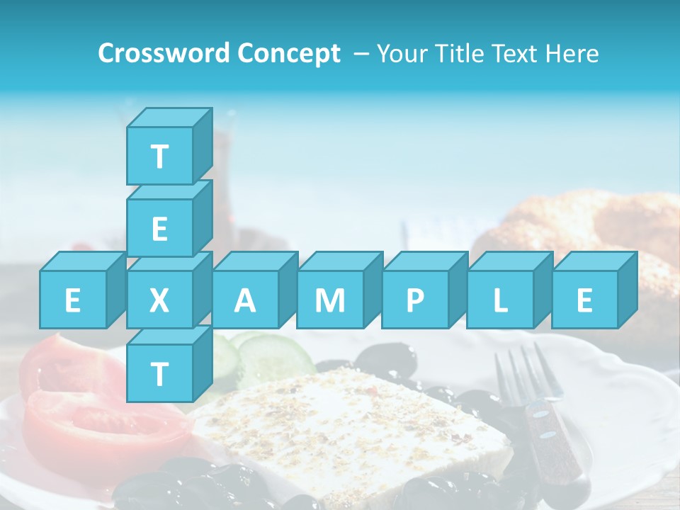 Bagel Olives Jug PowerPoint Template