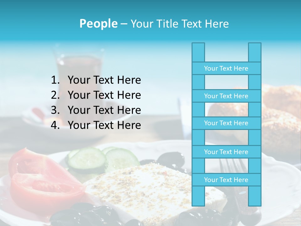 Bagel Olives Jug PowerPoint Template