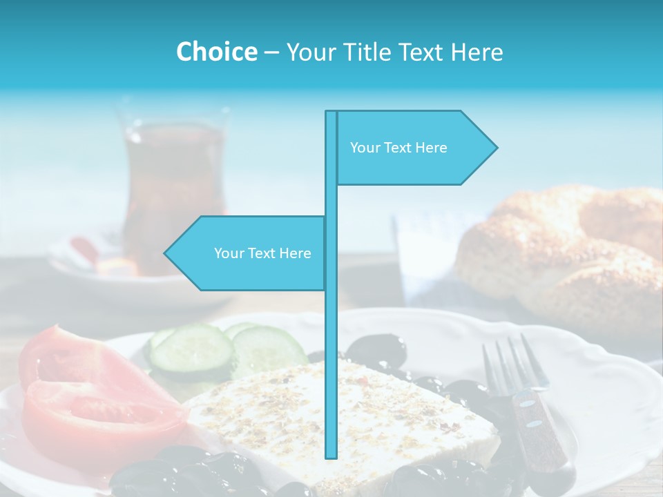 Bagel Olives Jug PowerPoint Template