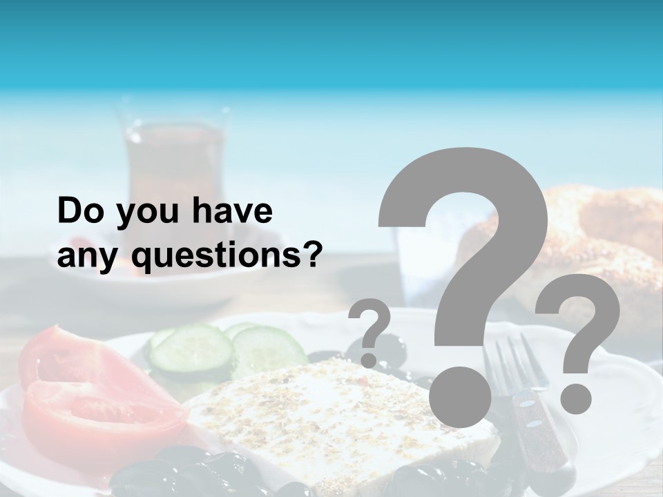 Bagel Olives Jug PowerPoint Template