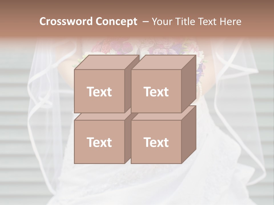 Holding Dress Engagement PowerPoint Template