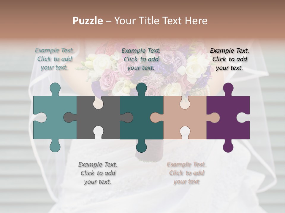 Holding Dress Engagement PowerPoint Template