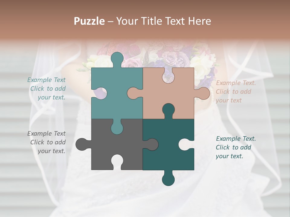 Holding Dress Engagement PowerPoint Template