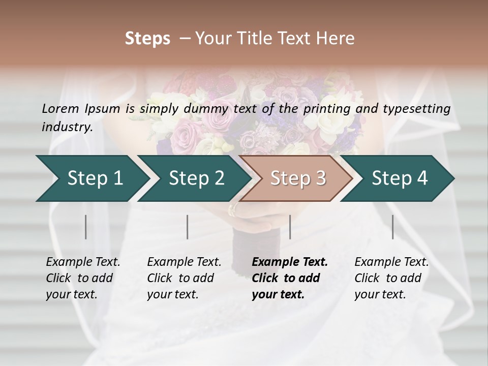 Holding Dress Engagement PowerPoint Template
