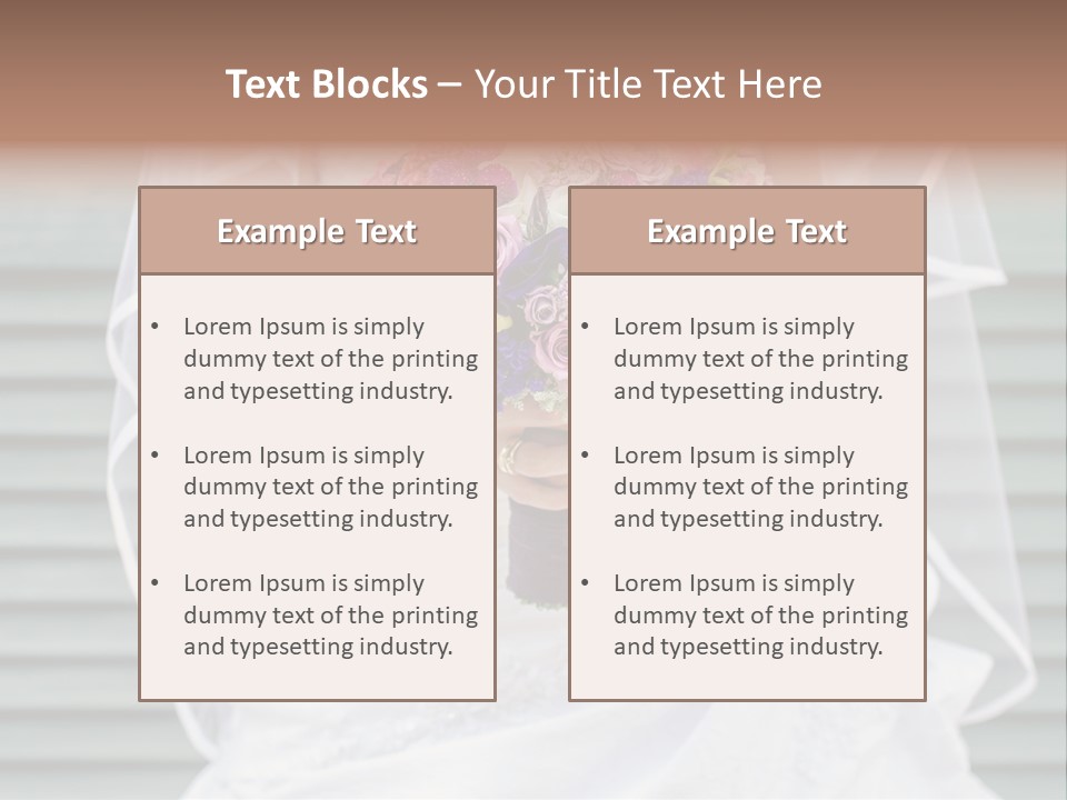 Holding Dress Engagement PowerPoint Template