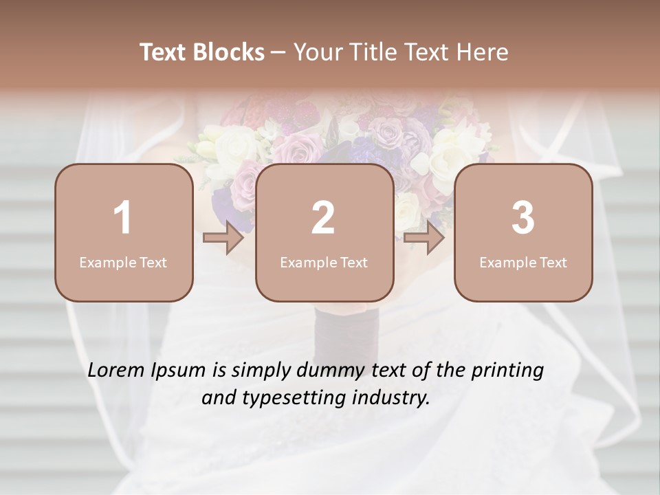 Holding Dress Engagement PowerPoint Template