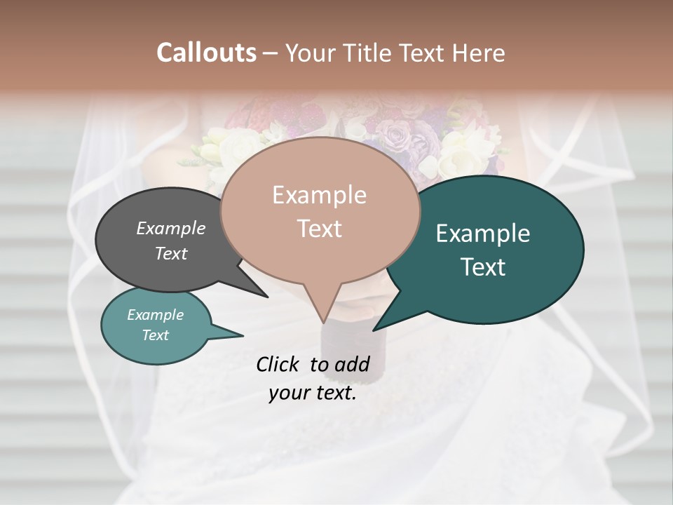 Holding Dress Engagement PowerPoint Template