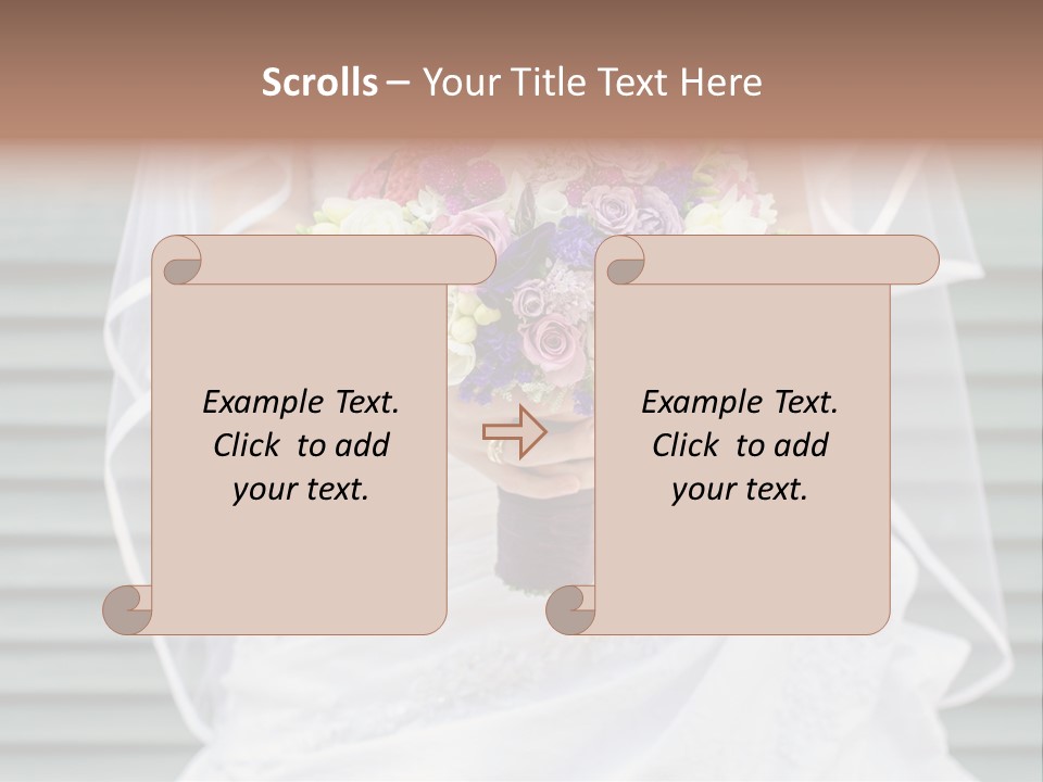 Holding Dress Engagement PowerPoint Template