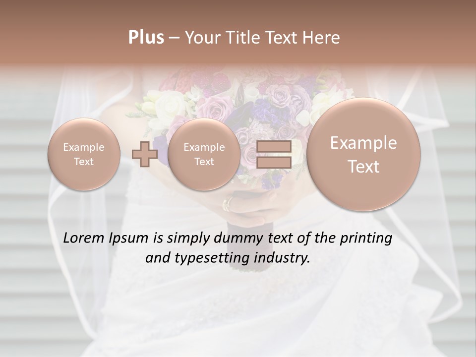 Holding Dress Engagement PowerPoint Template