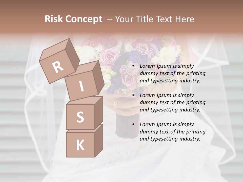 Holding Dress Engagement PowerPoint Template