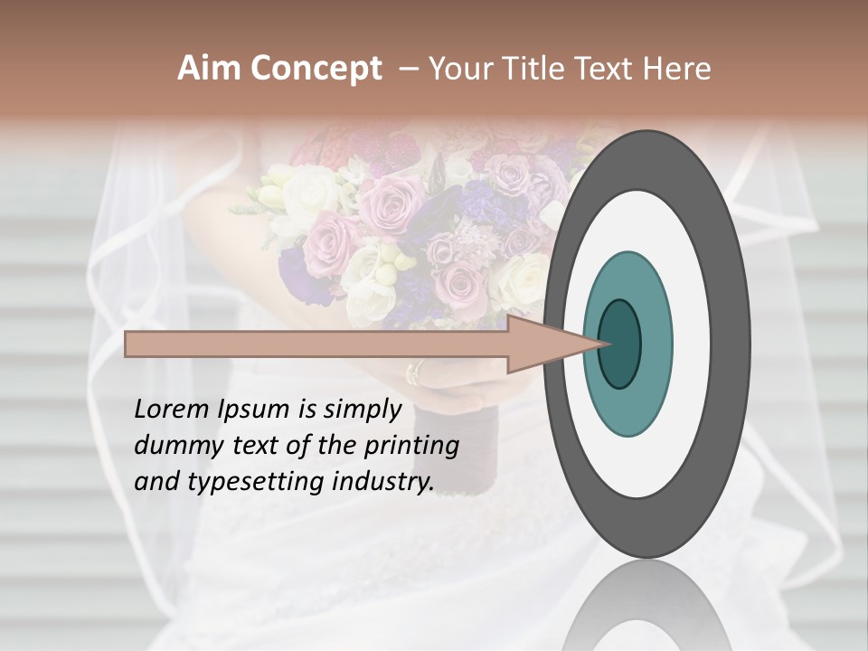 Holding Dress Engagement PowerPoint Template