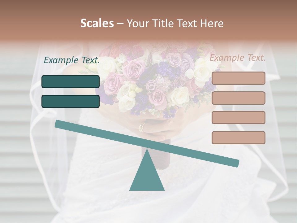 Holding Dress Engagement PowerPoint Template