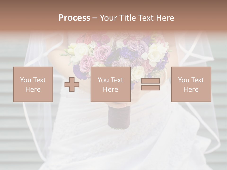 Holding Dress Engagement PowerPoint Template