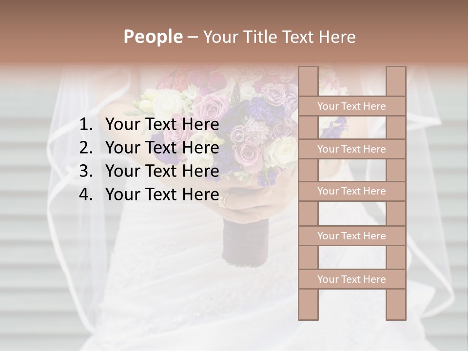Holding Dress Engagement PowerPoint Template