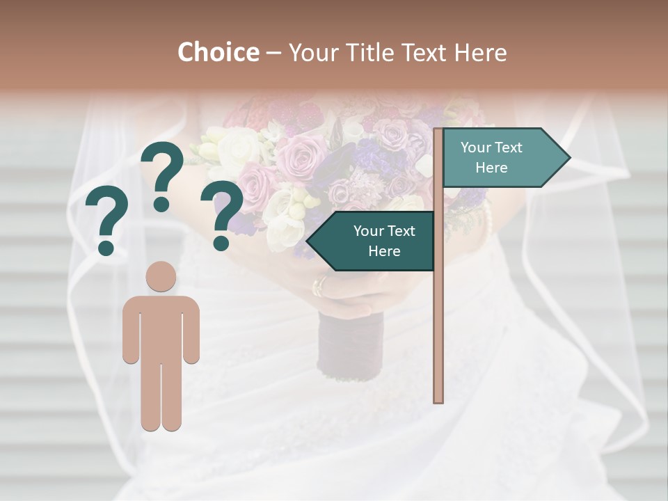 Holding Dress Engagement PowerPoint Template