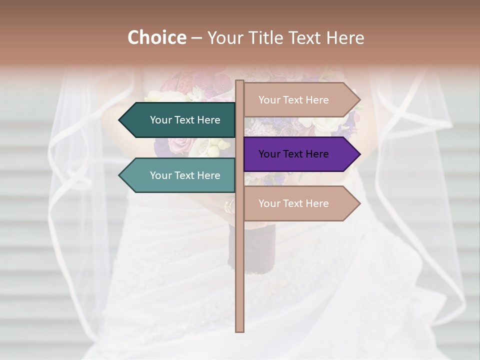 Holding Dress Engagement PowerPoint Template
