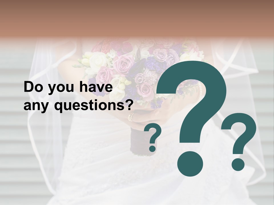 Holding Dress Engagement PowerPoint Template