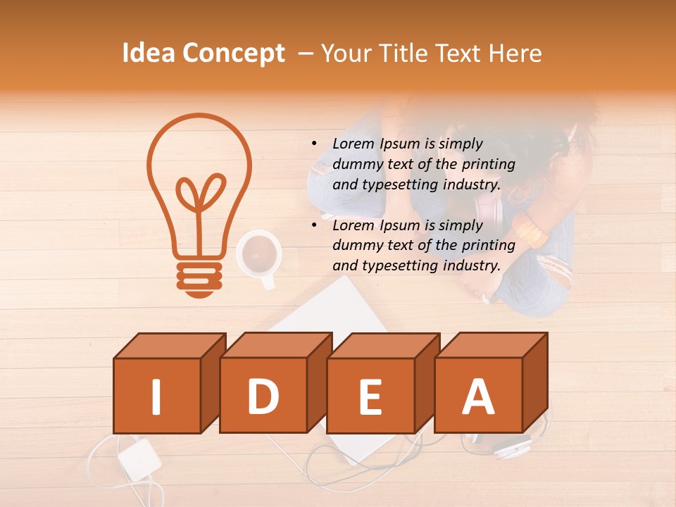 Chocolate Prefer Cup PowerPoint Template