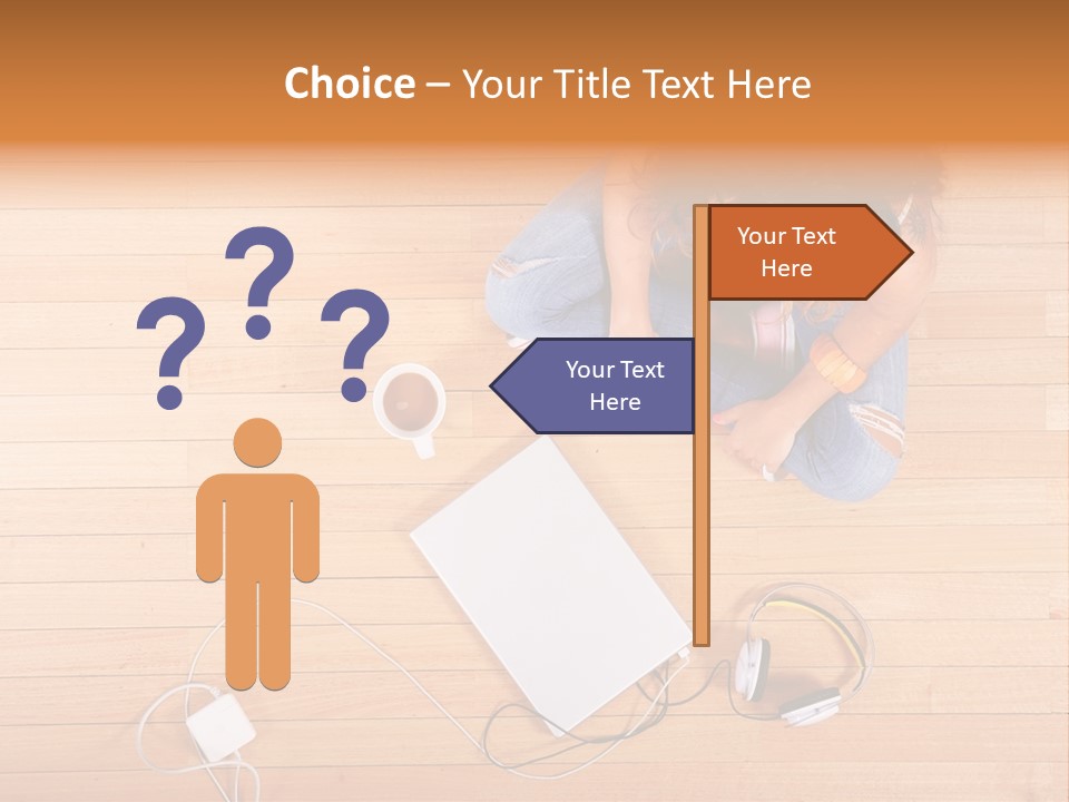 Chocolate Prefer Cup PowerPoint Template