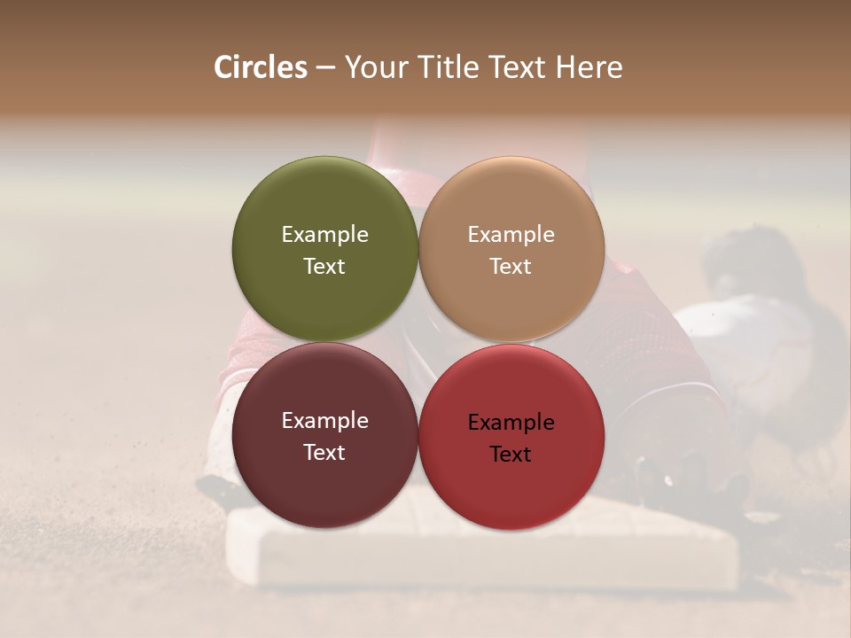 Baseball Player Reaching PowerPoint Template